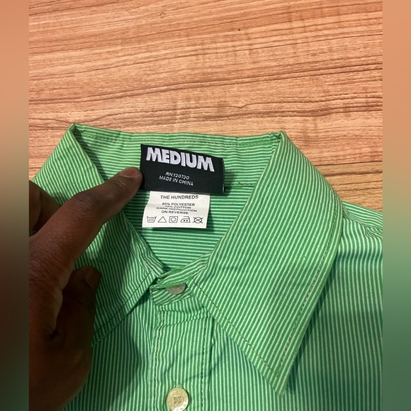 The Hundreds Green Oxford Shirt medium. 2007 - Picture 4 of 8